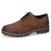 Schnürschuh CAMEL ACTIVE, Herren, Gr. 45, braun (dunkelbraun), Nubukleder, unifarben, klassisch, Schuhe, Trachtenschuh, Freizeitschuh mit gepolsterter Innensohle