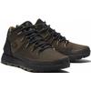 Schnürboots TIMBERLAND "Sprint Trekker Mid Fab WP", Gr. 41,5, grün (oliv), Textil, sportlich, Schuhe, Winterstiefel, Schnürstiefel, Winterschuhe, wasserdicht