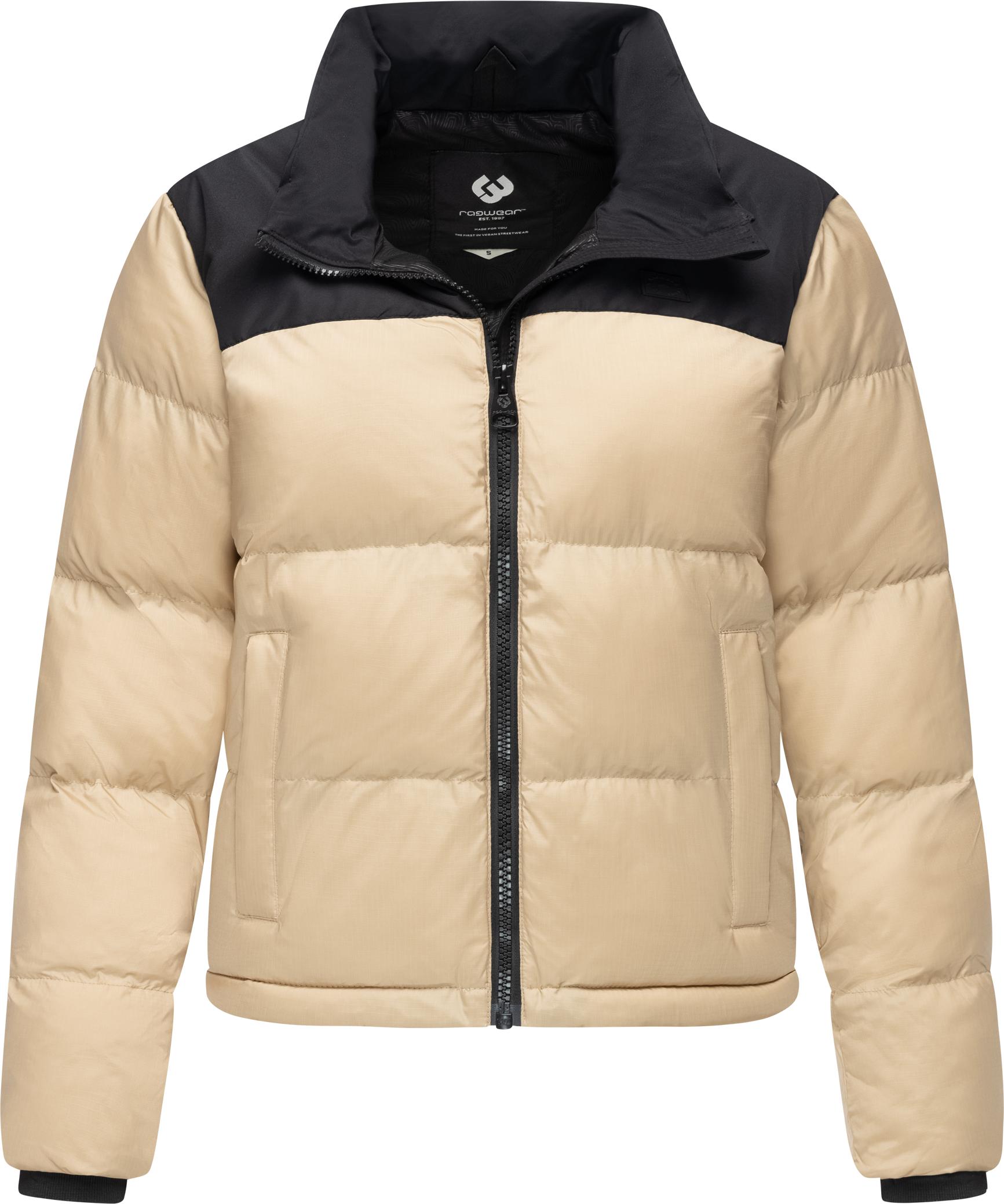 Steppjacke RAGWEAR "Serah", Damen, Gr. S (36), grau (taupe), Obermaterial 1: 100% Nylon. Obermaterial 2: 100% Polyester. Innenfutter: 100% Polyester. Wattierung: 100% Polyester, lässig geschnitten hüftbedeckend, hoch geschlossener Ausschnitt, eng...
