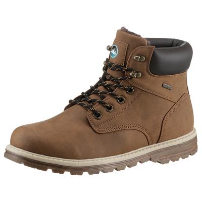 Winterstiefel POLARINO "Trelleborg", Herren, Gr. 45, braun (hellbraun), Lederimitat, casual, Schuhe, Schnürstiefel, Winterboots mit wasserabweisender TEX-Membrane Image