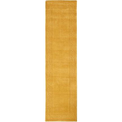 Teppich HEINE HOME Gr. 6, gelb (safran), B:200cm H:20mm L:200cm, Wolle, Teppiche Image