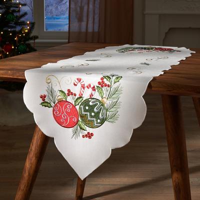 Tischläufer "Weihnachtskugeln" 40 x 120 cm Eldo Image