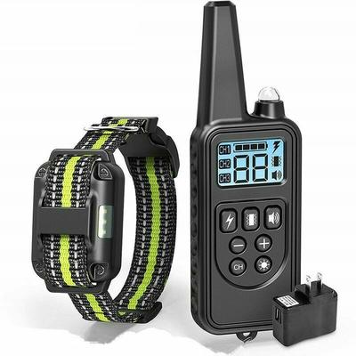 Qersta - 800m elektrisches Hundetrainingshalsband mit LCD-Display Haustierfernbedienung