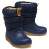 Winterboots CROCS "CLASSIC NEO PUFF BOOT K", Kinder, Gr. 38, blau (navy), Croslite, Nylon, sportlich, Schuhe, Snowboots, Winterstiefel zum Schlupfen