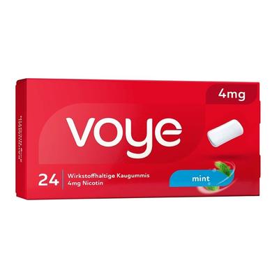 Voye Mint 4 mg wirkstoffhalt.Kaugummi mit Nikotin 24 St Kaugummi Image
