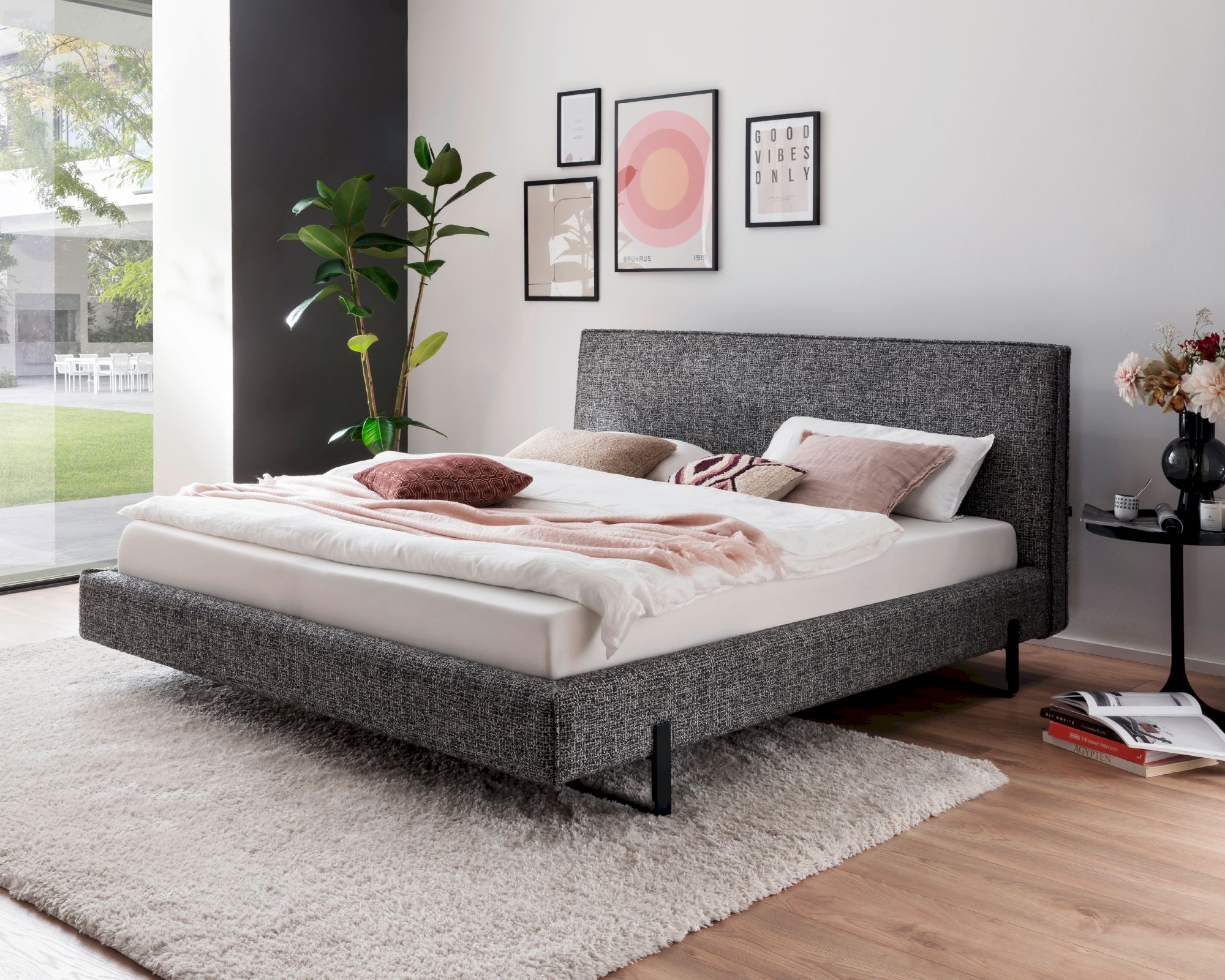 meise.möbel »La Gomera« Polsterbett 180x200 cm / mit Federholzrahmen / mit 7-Zonen-Tonnentaschenfederkern-Wendematratze / Härtegrad H3/H4