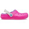 Crocs - Kid's Classic Lined Clog - Hüttenschuhe US J1 | EU 32-33 rosa