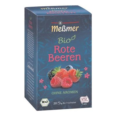 BIO Früchtetee »Rote Beeren« Tassenportion, Papierkuvert, 20er-Pack, Meßmer