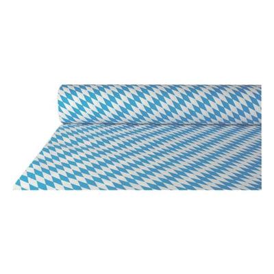 "Papstar Papiertischtuch "Bayrisch Blau" mit Damastprägung auf Rolle - 50 m x 1 m blau, 100 cm" Image