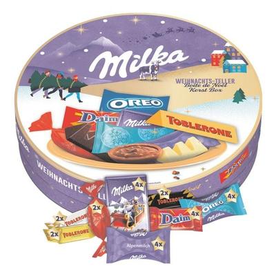 Mini-Schokoladen-Mischung »Weihnachtsteller Milka & Friends«, Milka