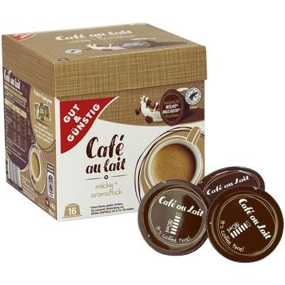 Gut und Günstig 16 Kaffeekapseln »Cafe au Lait« weiß Image