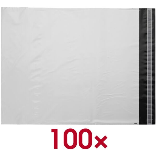 docuCARE 100er-Pack Folienversandtaschen »classic light« DIN C2 ohne Fenster weiß weiß, 55x45 cm