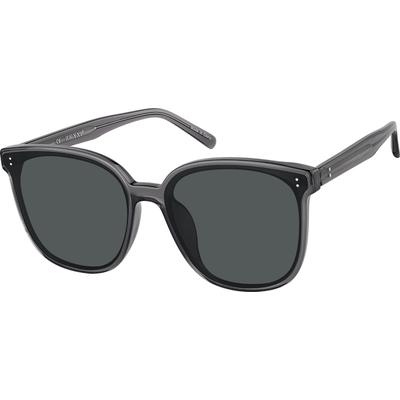 Zenni Sunglasses Gray Plastic Full Rim Frame
