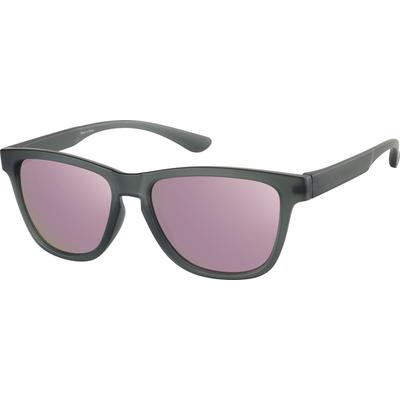 Zenni Women's Oval Sunglasses Gray Plastic Full Rim Frame