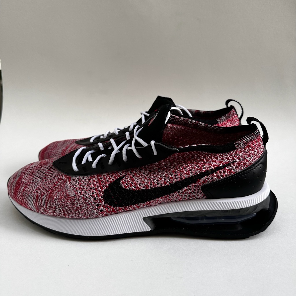 Nike Shoes | Brand New Men’s Nike Air Max Flyknit Racer Shoes Size 9.5 | Color: Black/Red | Size: 9.5