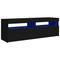 vidaXL TV-Schrank mit LED-Leuchten Schwarz 120x35x40 cm