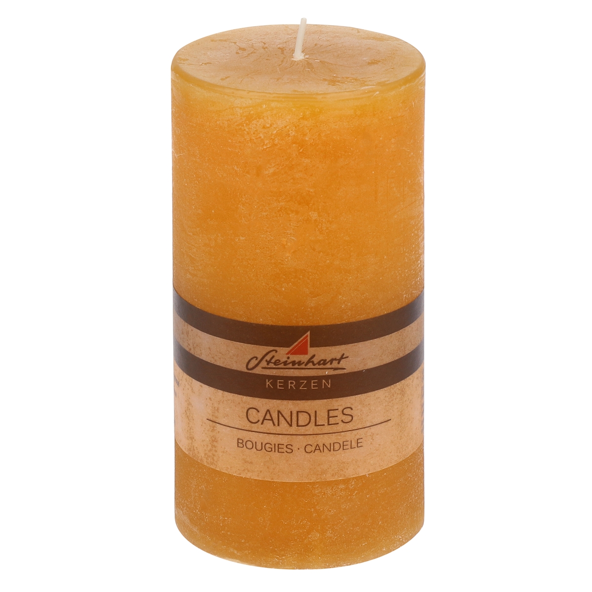 Steinhart Kerzen Stumpenkerze "Raureif" Honig 150/78 mm Image