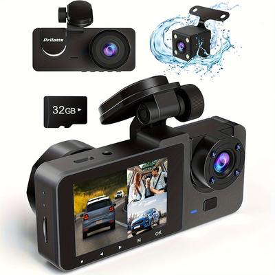 TEMU For 4k Uhd Car Rear Free 32gb Sd Dashcams For 24 Wdr G- Detectionparental -in Display Sensing