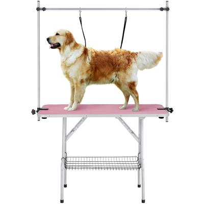 TEMU Costoffs Height-adjustable Dog Grooming Table For Large Dogs, Foldable Scratching Table With , Dog Bathing Accessory, Scratch-resistant, Supports Up To 120 Kg Image