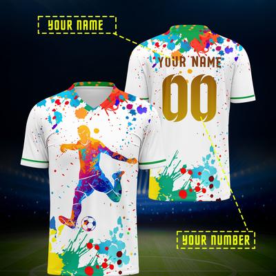 TEMU Custom Soccer Jersey With Name & Number - V-neck, For Men | Parties, Outdoor & Sports