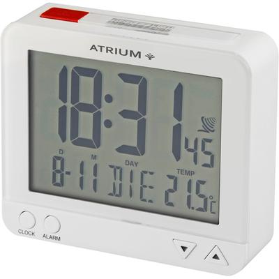 Funkwecker ATRIUM "A760-0", weiß, Wecker, Digitalwecker, Quarzwecker, Innentemperatur, Schlafzimmer