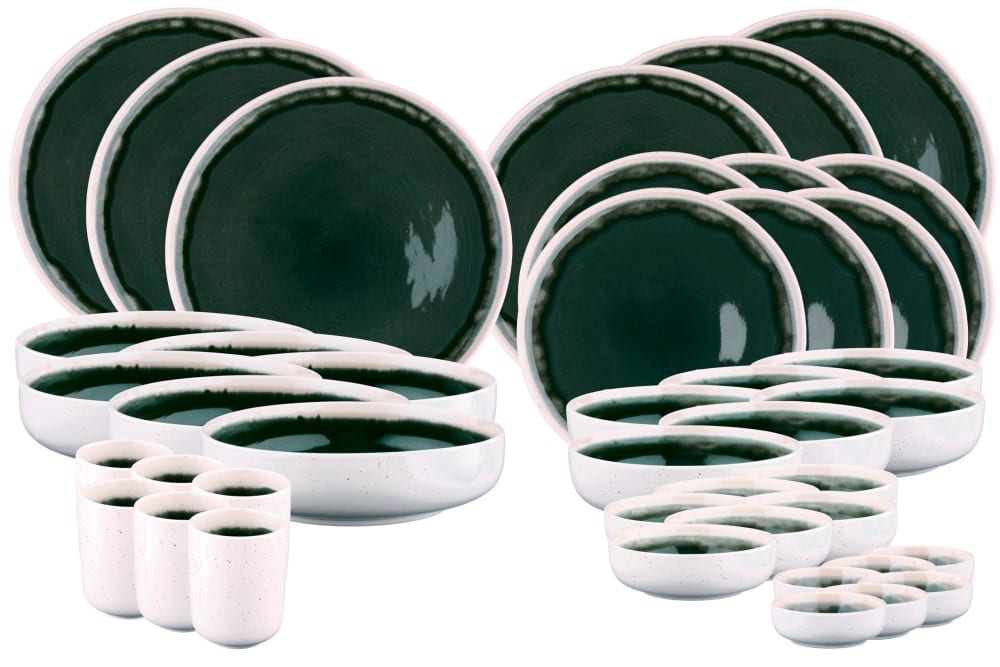 Lot de 42 set complet en grès gris D