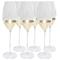 Lot de 6 - Flûtes à champagne en verre fond doré