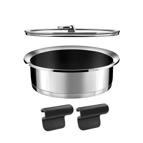 Sauteuse 24cm revêtement céramique avec couvercle