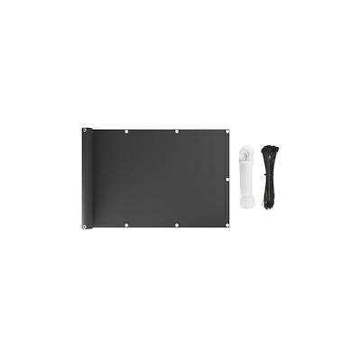 KS Handel 24 Premium Balkonsichtschutz Überlänge Sonnenschutz Balkonverkleidung (80x200 cm Hellgrau) Image