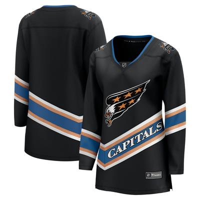 Schwarzes alternatives 50. Jubiläums-Breakaway-Trikot der Washington Capitals für Damen von Fanatics Image