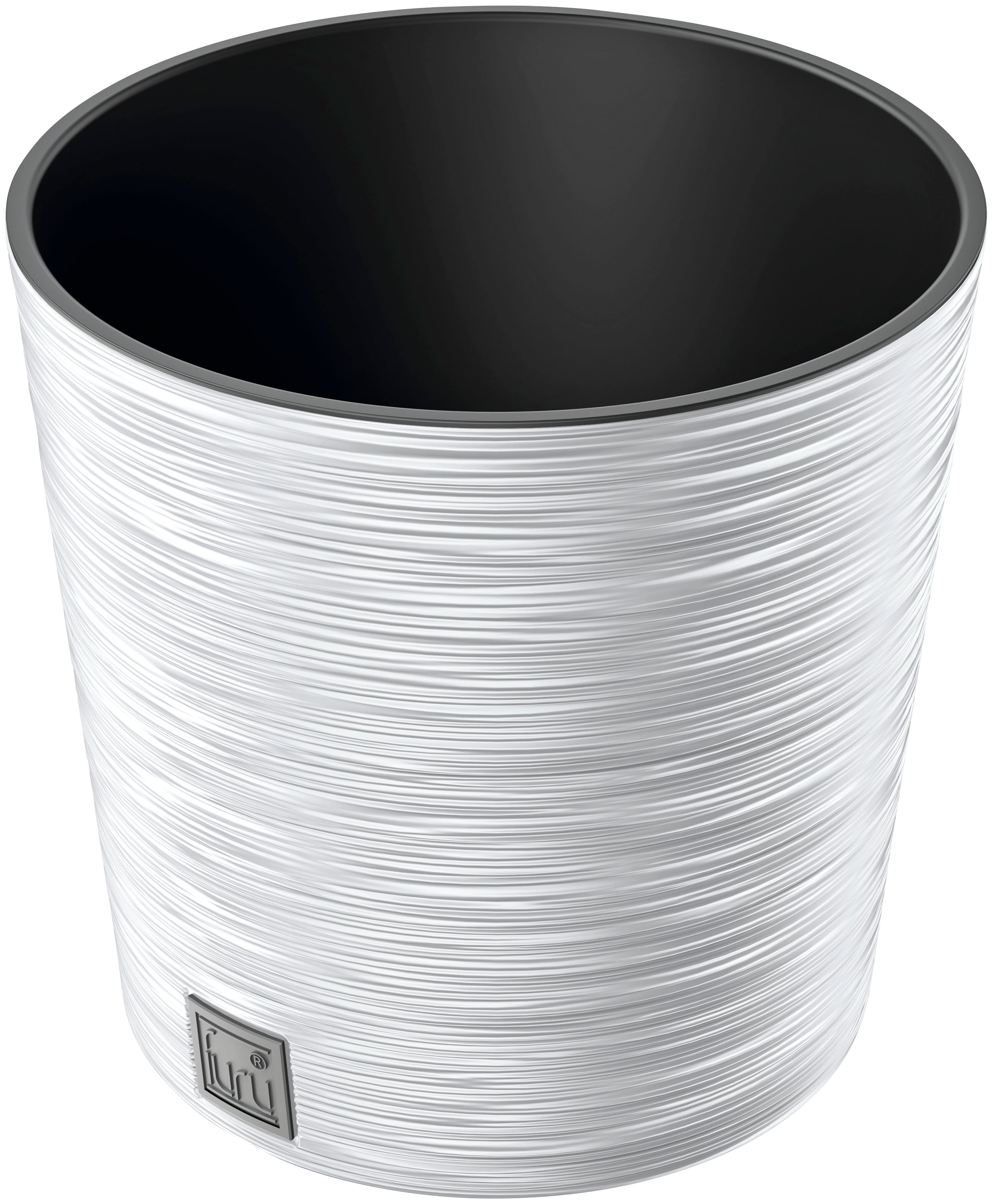 Blumentopf PROSPERPLAST "FURU RO", weiß, H:29,4cm Ø:30cm, Kunststoff, Pflanzgefäße