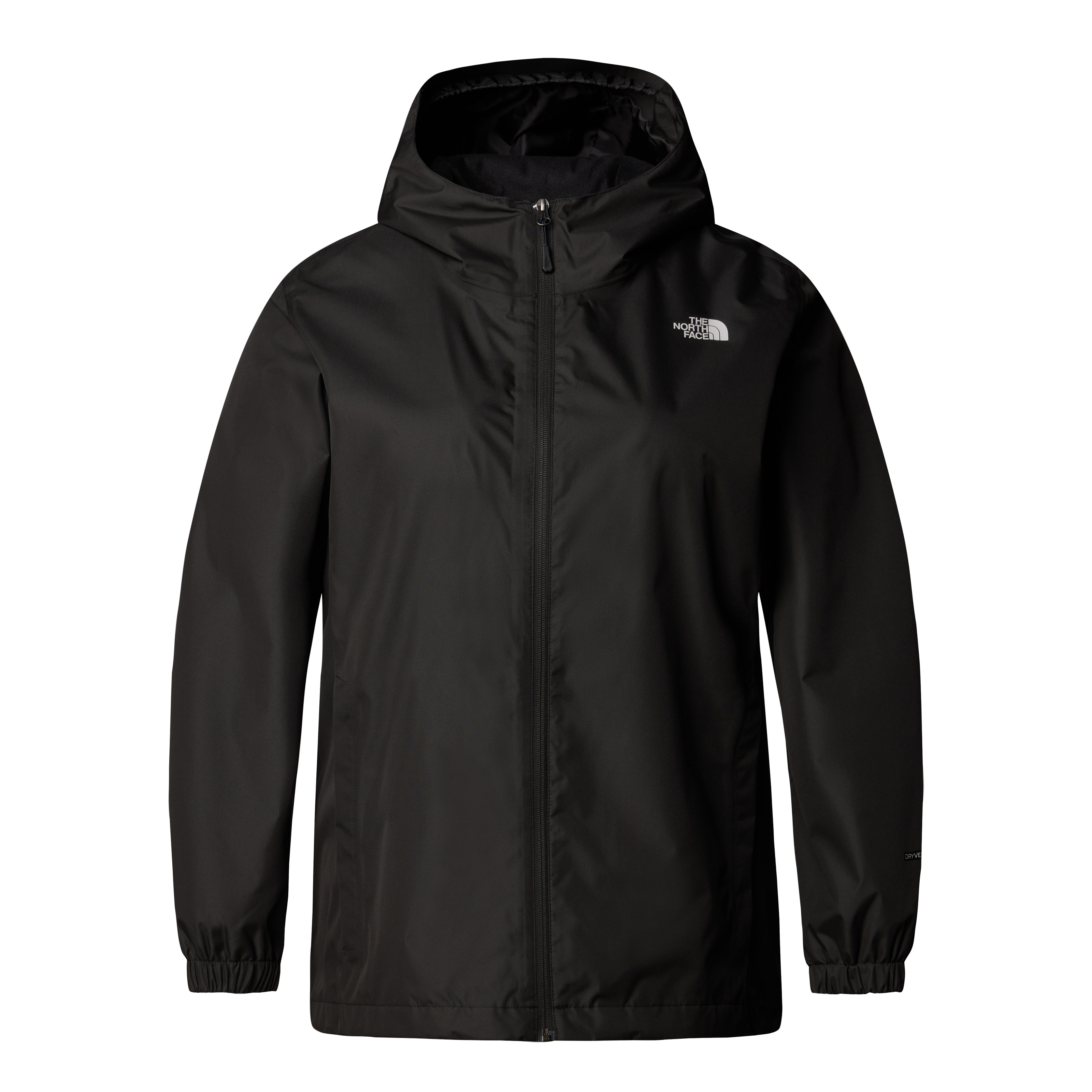 Funktionsjacke THE NORTH FACE "W QUEST PLUS JACKET - EU", Damen, Gr. 1X (46/48), schwarz (tnf schwarz, foil grau), Web, Obermaterial: 100% Polyester, regular fit hüftbedeckend, hoch geschlossener Ausschnitt, elastischer Bund, Jacken Funktionsjacke,...