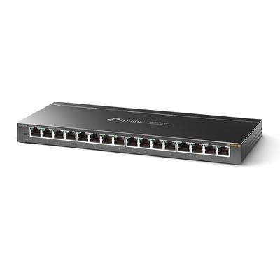TP-LINK Netzwerk-Switch "TL-SG116E 16-Port Gigabit Easy Smart Switch", grau (anthrazit), B:17,5cm H:7,3cm, Netzwerk-Switches