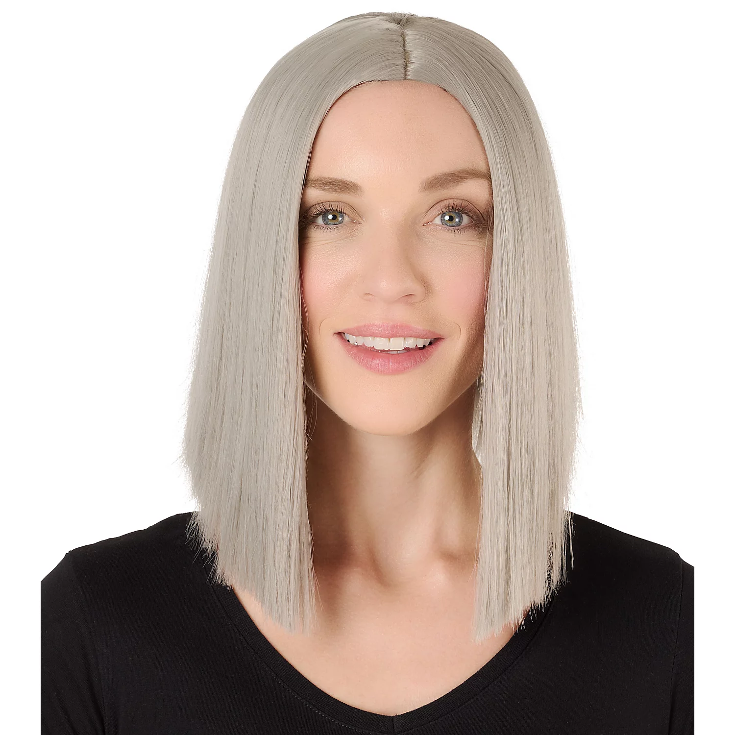 Longbob-Perücke, grau Image