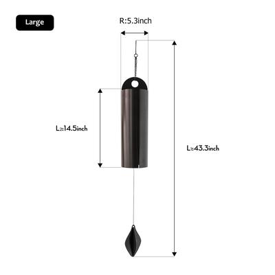 Deep Resonance Serenity Bell Wind Chimes for Patio and Garden Decor