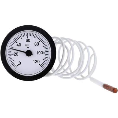 6 cm Outdoor Barbecue Grill Smoker Thermometer Edelstahl, Barbecue Smoker Temperaturanzeige, Grill