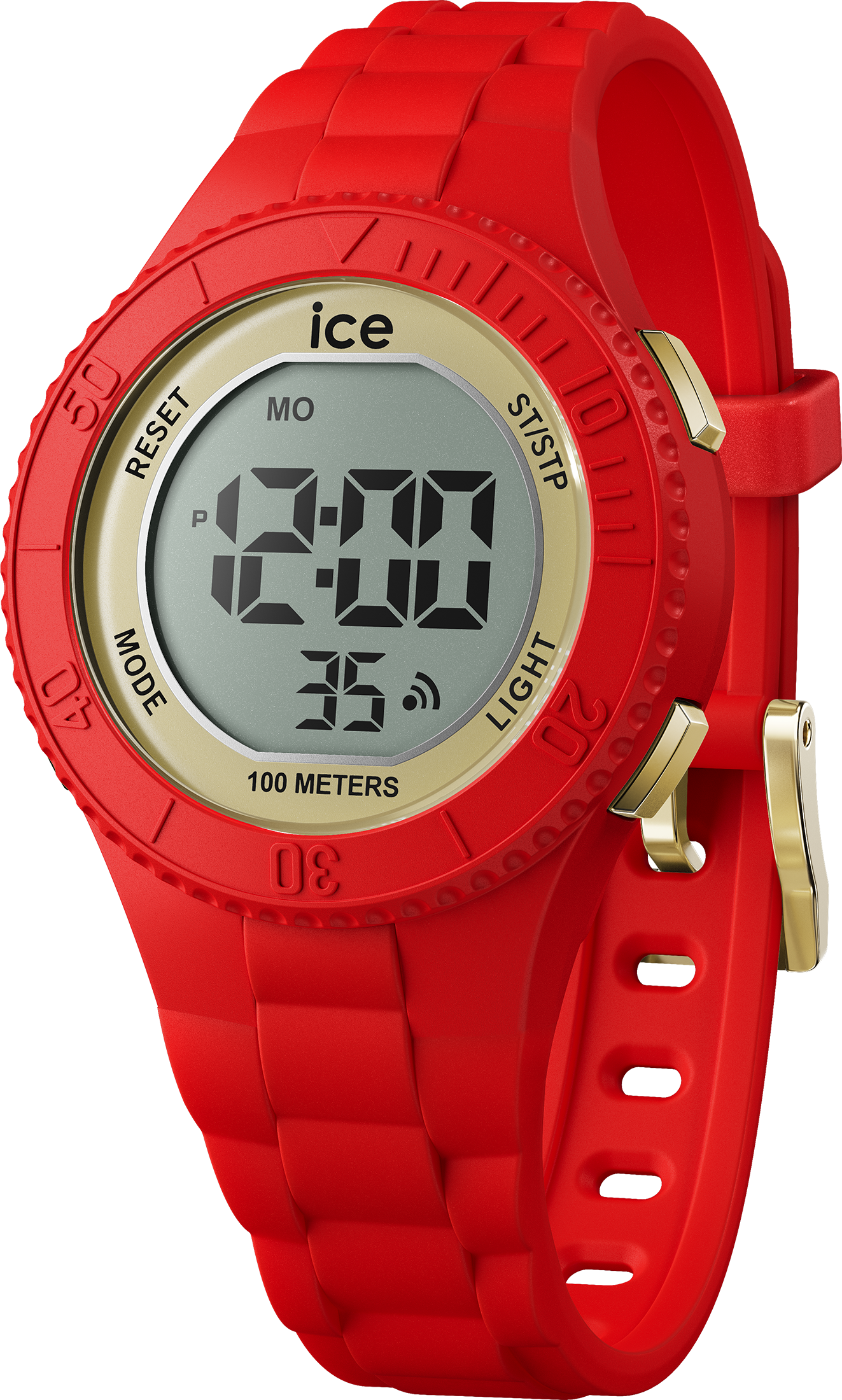 Ice Watch Ice Digit - Red Gold Rot Kind Armbanduhr 021620 - S Image