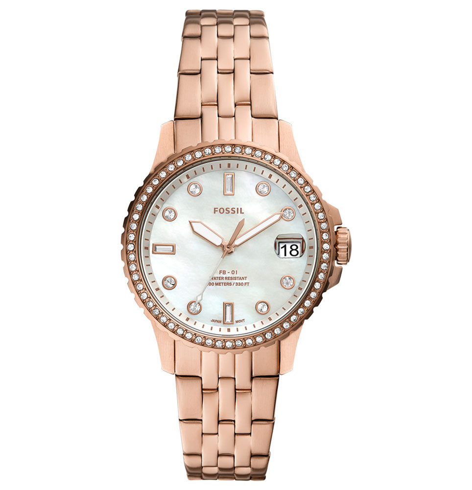 Fossil Fb-01 roségold Damen Armbanduhr ES4995 Image