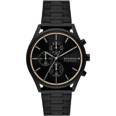 Skagen Holst Chronograph Schwarz Herren Armbanduhr SKW6910