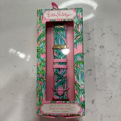 Lilly Pulitzer Wearables | Apple Watch Band (Lilly Pulitzer) Only Available Until 10/19 | Color: Green/Pink | Size: Os