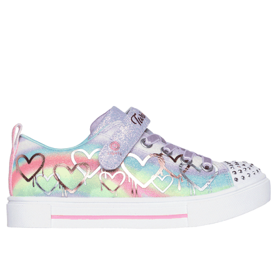 Skechers Girl's Twinkle Toes: Twinkle Sparks - Ombre Love Sneaker | Size 2.5 | Lavender | Synthetic/Textile