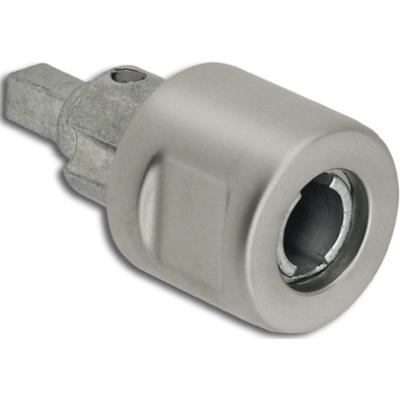 Mini metall system 24 Zylinder Drehknopf links, Zamak vernickelt matt - Hekna Image