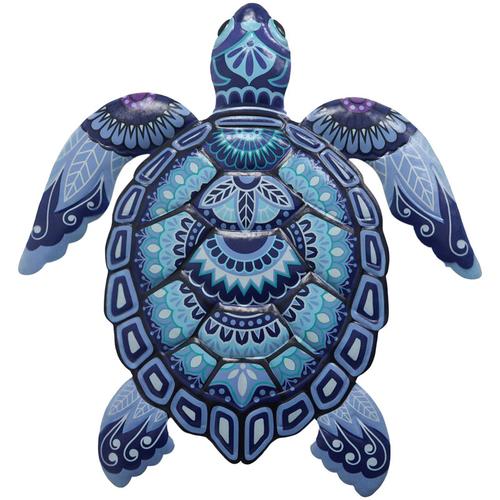 Gartenschildkröte Blaue Schildkrötenfigur – 31 x 28 x 2 cm - Signes Grimalt