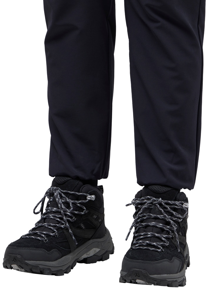 Wanderstiefel JACK WOLFSKIN "VOJO TOUR LT TEXAPORE MID W", Damen, Gr. UK 3 - EU 35,5, Normalschaft, grau (phantom), Oberstoff: LEDER ; ;Obermaterial 2: Synthetik; Futter: Texapore Ecosphere Pro ;Sole: / EVA; 100% / EVA, Schuhe Wanderstiefel