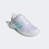 Tennisschuh ADIDAS PERFORMANCE "COURTJAM CONTROL", Gr. 38, blau (cloud weiß, bliss blau, cloud weiß), Textil, Synthetik, sportlich, Schuhe, für Hallentennis/Indoortennis auf Teppichböden und Carpet