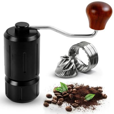 12 levels portable aviation aluminum manual coffee grinder