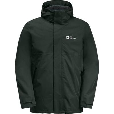 JACK WOLFSKIN Herren Doppeljacke LUNTAL 3IN1 JKT M, Größe 3XL in Schwarz