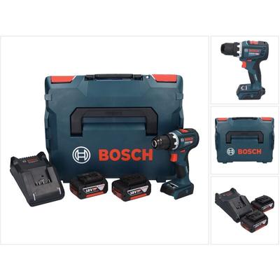 Bosch Professional - Bosch gsr 18V-90 c Professional Akku Bohrschrauber 18 v 64 Nm Brushless + 2x Image