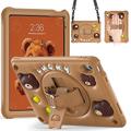 Tavoletta Custodie cover Per Apple iPad Pro 11(2024) iPad 10.9'' 10° iPad Air 5° ipad 9th 8th 7th Generation 10.2 inch iPad Pro 11'' 3° 2° 1° Portatile Manico Portamatite Animali Con cagnolino PC