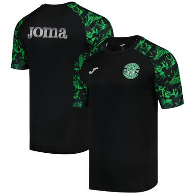 Hibernian Joma Trainer Trainingstrikot - Schwarz/Grün Image